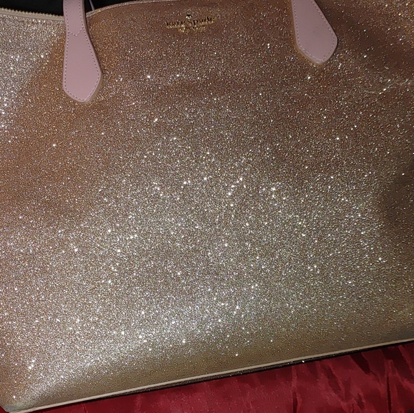 Kate Spade Rose Gold Glitter Joeley Tote - Picture 3 of 8
